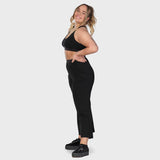 Rib underwear top - black (6292784906407)