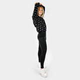 Logo zip hoodie - black AOP (6278743818407)