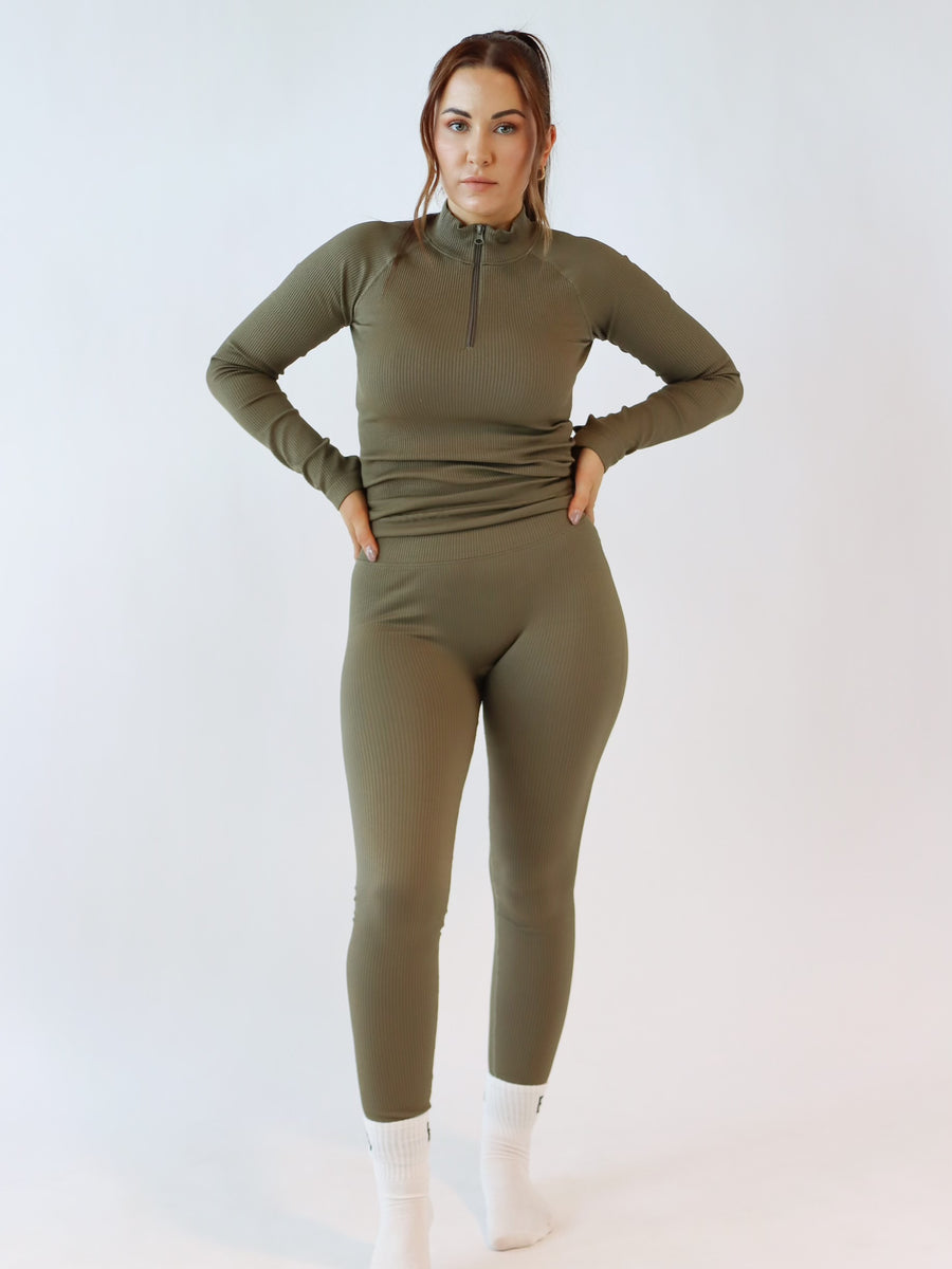 Seamless tights - Burnt olive