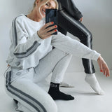 Sweat pant - White melange