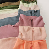 Highschool zip sweater - Faded plum