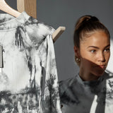 Tie dye RIBB longsleeve - Charcoal twist
