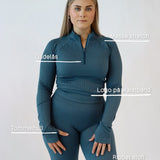 Seamless tights - Petrol blue