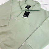 YOUNG Highschool zip sweater - Light herb