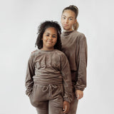 YOUNG Soft Velvet Sweater - Faded Brown (6912013140135)