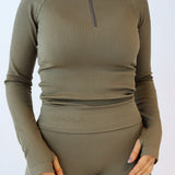 Seamless tights - Burnt olive
