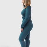 Seamless longsleeve - Petrol blue