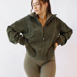HIM&HER Cord jacket - Burnt olive