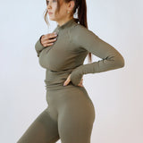 Seamless tights - Burnt olive