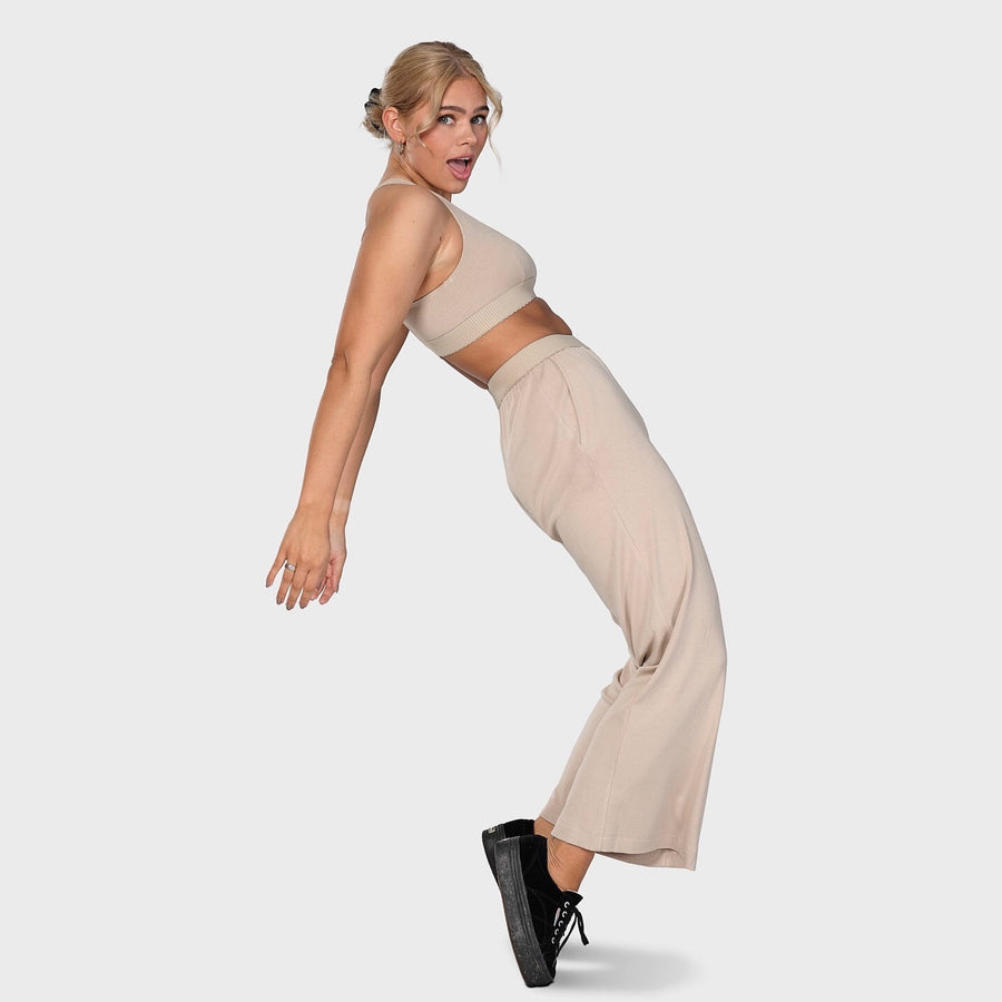 Rib pant - deep sand (6292700135591)