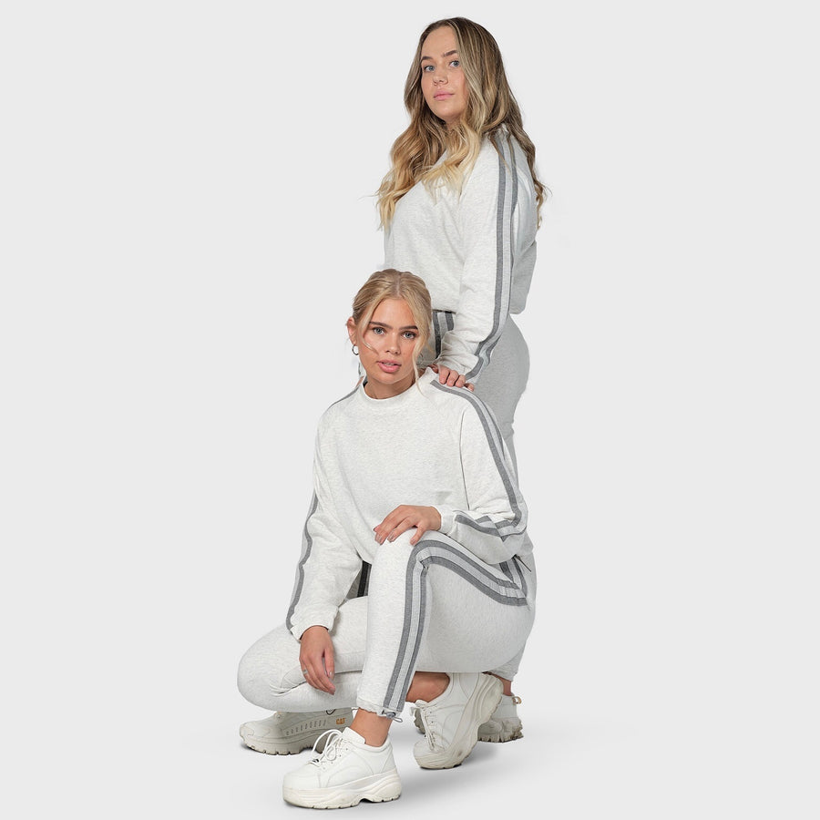 Sweat pant - white melange (6535946109095)