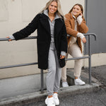 Chunky teddy coat - honey (6278780223655)