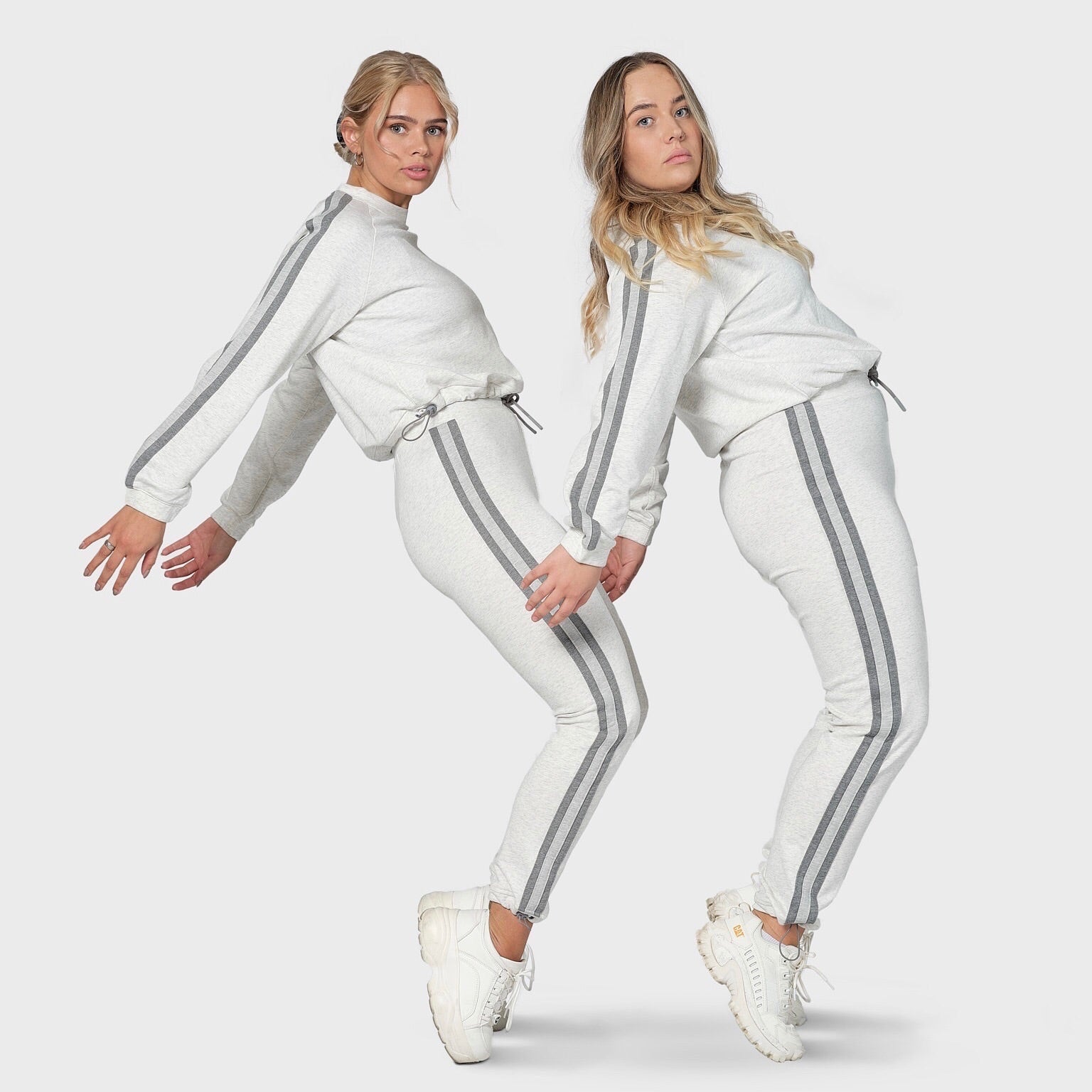 Sweat pant - white melange (6535946109095)