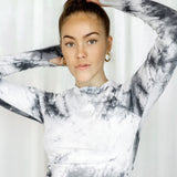 Tie dye RIBB Longsleeve - Charcoal Twist (6911842156711)