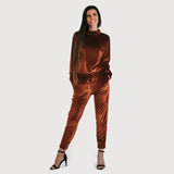Velvet pant - rusty red (6278638633127)