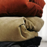Velvet puff jacket - Rusty red