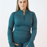 Seamless longsleeve - Petrol blue