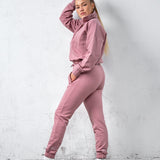 Highschool zip sweater - Faded plum