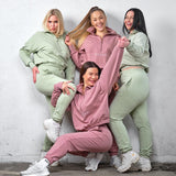 Highschool zip sweater - Light herb