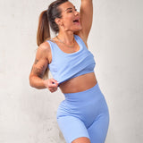 Seamless shorts - Ice blue