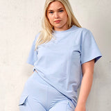 Oversized tee - Baby blue