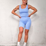 Seamless shorts - Ice blue