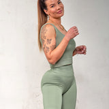 Seamless shorts - Faded herb