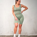 Seamless shorts - Faded herb
